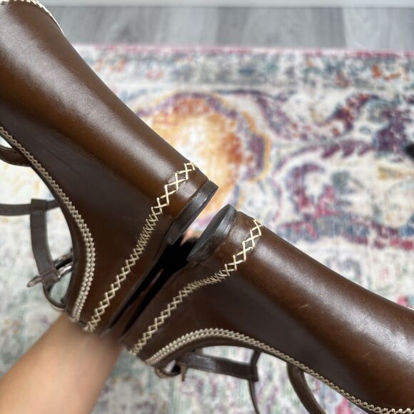 Christian Dior Brown Wedge Sandals - Picture 3 of 11